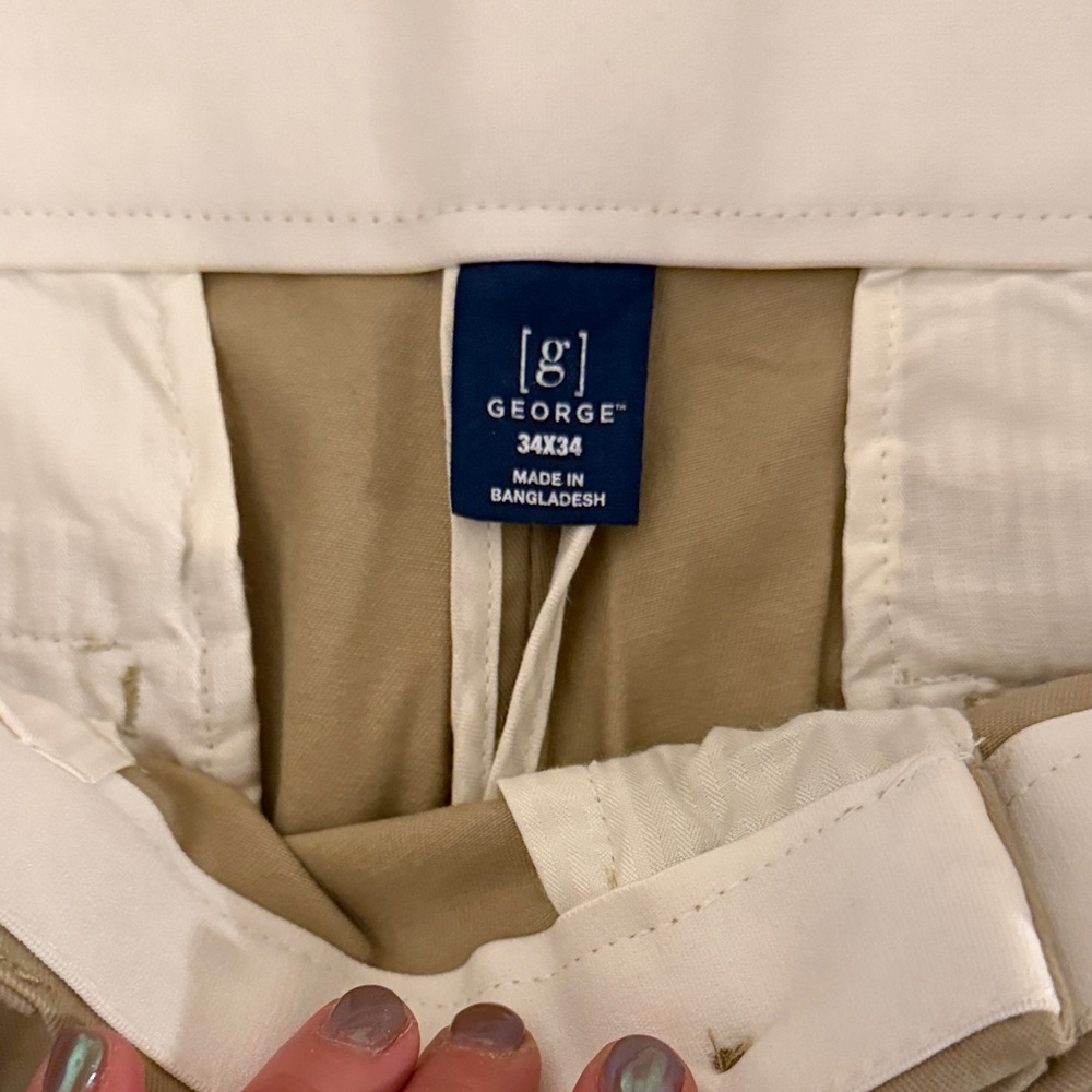 George Men's Khaki Chinos - Picture 3 of 4
